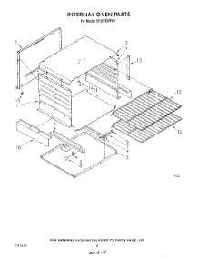 06 - Internal Oven parts for Whirlpool Range SF302ESRW5 from AppliancePartsPros.com