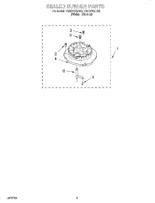 06 - Sealed Burner parts for Whirlpool Range TGR61W2BN2 from AppliancePartsPros.com