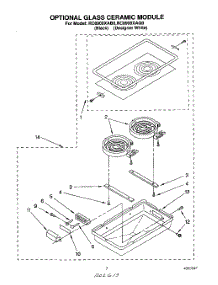 06 - Optional Glass Ceramic Module parts for Whirlpool Cooktop RC8900XAQ0 from AppliancePartsPros.com