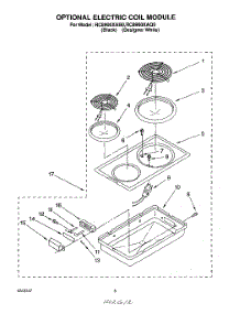 07 - Optional Electric Coil Module parts for Whirlpool Cooktop RC8900XAQ0 from AppliancePartsPros.com