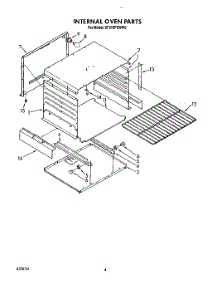 03 - Internal Oven parts for Whirlpool Range SF310PEWW0 from AppliancePartsPros.com
