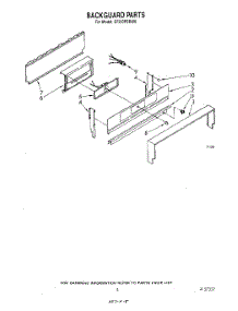 04 - Backguard parts for Whirlpool Range SF330PSRW0 from AppliancePartsPros.com