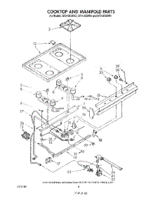 05 - Cooktop And Manifold , Literature A parts for Whirlpool Range SF0140SRW3 from AppliancePartsPros.com