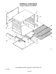 06 - Internal Oven parts for Whirlpool Range SF3020ERW2 from AppliancePartsPros.com