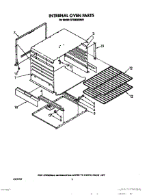06 - Internal Oven parts for Whirlpool Range SF3000EWW1 from AppliancePartsPros.com