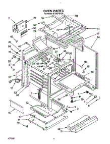 06 - Oven parts for Whirlpool Range SF385PEYQ0 from AppliancePartsPros.com