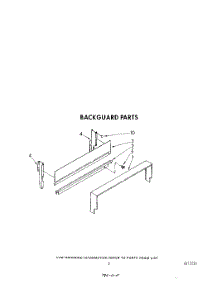 04 - Backguard parts for Whirlpool Range SF3021ERW1 from AppliancePartsPros.com
