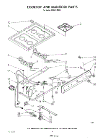 05 - Cook Top And Manifold , Literature parts for Whirlpool Range SF3021ERW1 from AppliancePartsPros.com