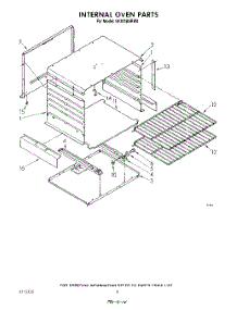 06 - Internal Oven parts for Whirlpool Range SF3021ERW1 from AppliancePartsPros.com