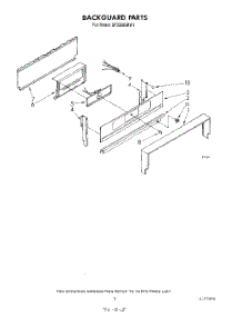 04 - Backguard parts for Whirlpool Range SF3300SRW1 from AppliancePartsPros.com