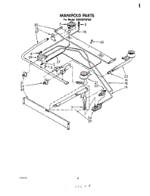 03 - Manifold parts for Whirlpool Range SE950PSPW0 from AppliancePartsPros.com