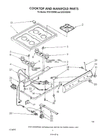 05 - Cook Top And Manifold , Literature parts for Whirlpool Range SF301BSRW0 from AppliancePartsPros.com