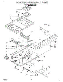 04 - Cooktop And Manifold, Literature parts for Whirlpool Range SF330PEWQ0 from AppliancePartsPros.com