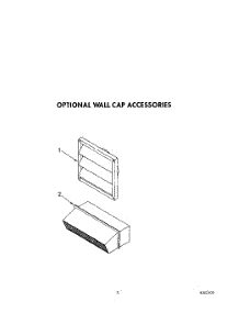 03 - Optional Wall Cap Accessories parts for Whirlpool Cooktop SC8900EXQ0 from AppliancePartsPros.com