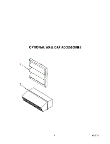 03 - Optional Wall Cap Accessories parts for Whirlpool Cooktop SC8900EXQ1 from AppliancePartsPros.com