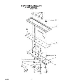 04 - Control Panel parts for Whirlpool Cooktop SC8900EXQ1 from AppliancePartsPros.com