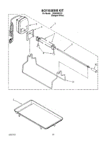 08 - Rotisserie Kit parts for Whirlpool Cooktop SC8900EXQ1 from AppliancePartsPros.com