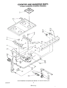 05 - Cooktop And Manifold , Literature A parts for Whirlpool Range SF3040SRW3 from AppliancePartsPros.com