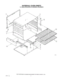 03 - Internal Oven parts for Whirlpool Range SF3004SRW2 from AppliancePartsPros.com