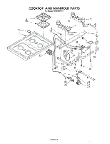 06 - Cook Top And Manifold parts for Whirlpool Range SS313PETT0 from AppliancePartsPros.com