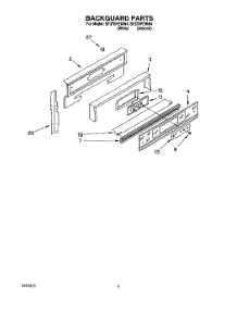06 - Backguard parts for Whirlpool Range SF370PEWN4 from AppliancePartsPros.com