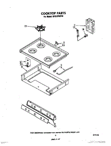 06 - Cooktop parts for Whirlpool Range SF313PSPT0 from AppliancePartsPros.com