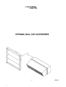 03 - Optional Wall Cap Accessories parts for Whirlpool Cooktop SC8900EXQ3 from AppliancePartsPros.com