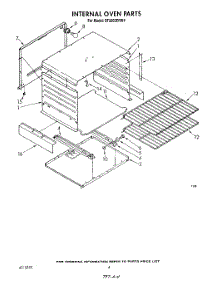 03 - Internal Oven parts for Whirlpool Range SF3300ERW4 from AppliancePartsPros.com
