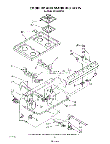 06 - Cooktop And Manifold , Literature And Optional parts for Whirlpool Range SF3300ERW4 from AppliancePartsPros.com