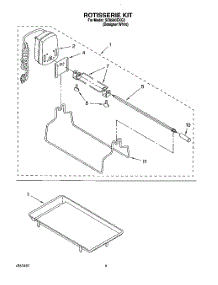 08 - Rotisserie Kit parts for Whirlpool Cooktop SC8900EXQ3 from AppliancePartsPros.com