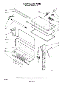 07 - Backguard parts for Whirlpool Range SM958PEKW2 from AppliancePartsPros.com