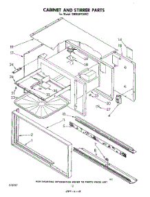 08 - Cabinet And Stirrer parts for Whirlpool Range SM958PEKW2 from AppliancePartsPros.com