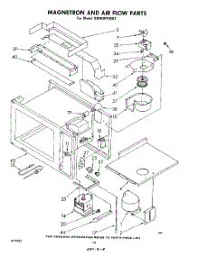 10 - Magnetron And Airflow parts for Whirlpool Range SM958PEKW2 from AppliancePartsPros.com