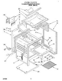 04 - Oven parts for Whirlpool Range SF314PEAW1 from AppliancePartsPros.com