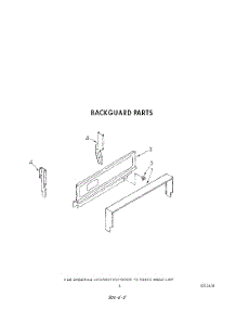 04 - Backguard parts for Whirlpool Range SF3001ERW5 from AppliancePartsPros.com