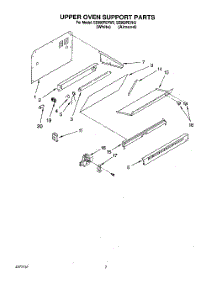 06 - Upper Oven Support parts for Whirlpool Range SE960PEYN3 from AppliancePartsPros.com