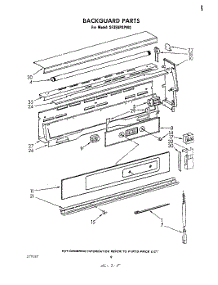 06 - Backguard parts for Whirlpool Range SF350PSPW0 from AppliancePartsPros.com
