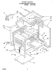 05 - Oven parts for Whirlpool Range SF310PEAW1 from AppliancePartsPros.com