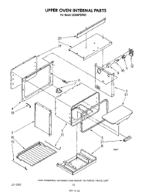 08 - Upper Oven Internal, Lit / Optional parts for Whirlpool Range SE950PERW2 from AppliancePartsPros.com