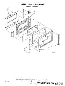 09 - Upper Oven Door parts for Whirlpool Range SE950PERW2 from AppliancePartsPros.com