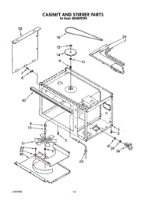 10 - Cabinet And Stirrer parts for Whirlpool Range SM988PESW8 from AppliancePartsPros.com