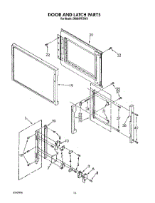 11 - Door And Latch parts for Whirlpool Range SM988PESW8 from AppliancePartsPros.com