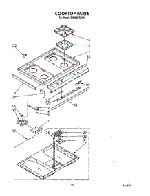 13 - Cooktop parts for Whirlpool Range SM988PESW8 from AppliancePartsPros.com