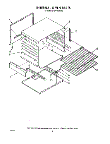 06 - Internal Oven parts for Whirlpool Range SF0140SRW5 from AppliancePartsPros.com
