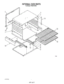 03 - Internal Oven parts for Whirlpool Range SF3007SRW0 from AppliancePartsPros.com