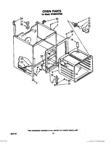 06 - Oven (Continued) parts for Whirlpool Range RF395PXPW0 from AppliancePartsPros.com