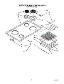 02 - Section parts for Whirlpool Range RS313PXYH2 from AppliancePartsPros.com