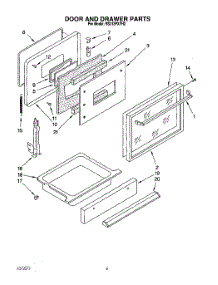 04 - Section parts for Whirlpool Range RS313PXYH2 from AppliancePartsPros.com