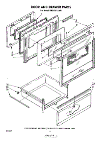 04 - Door And Drawer parts for Whirlpool Range RM975PXLW0 from AppliancePartsPros.com