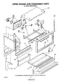 06 - Upper Chassis And Component parts for Whirlpool Range RM975PXLW0 from AppliancePartsPros.com
